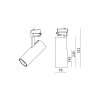 Reflektor szynowy LED  NEXTRACK NT4 38W 3000K 24° czarny Kobi Pro